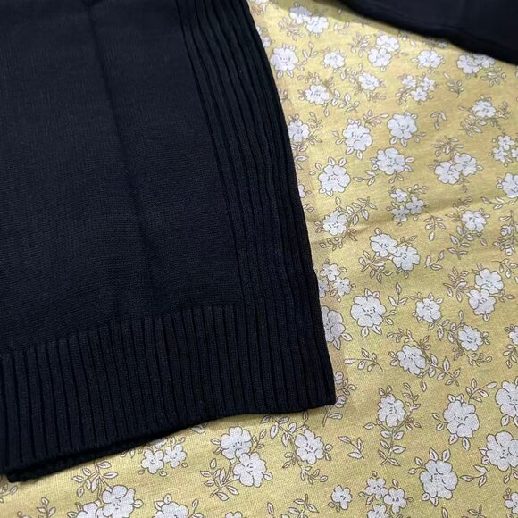 Stone Island Black V-Neck Knit Cardigan - Picture 6 of 8